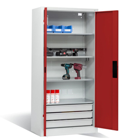 Akku Ladeschrank mit 5 Steckdosen